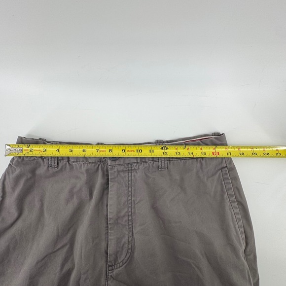 Dockers Mens Flat Front Grandpa Core Relaxed Fit Chino Pants Gray W36 L32 Cotton - Picture 6 of 9